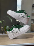 A BATHING APE BAPE STA PATENT LEATHER AND GREEN