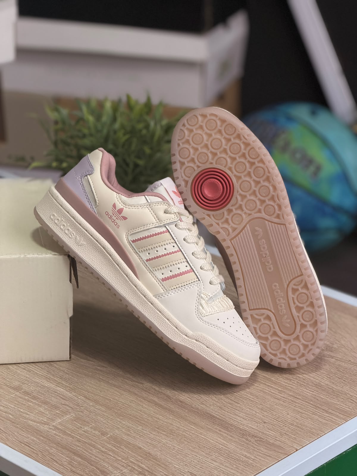 ADIDAS FORUM LOW ROSA Y LILA