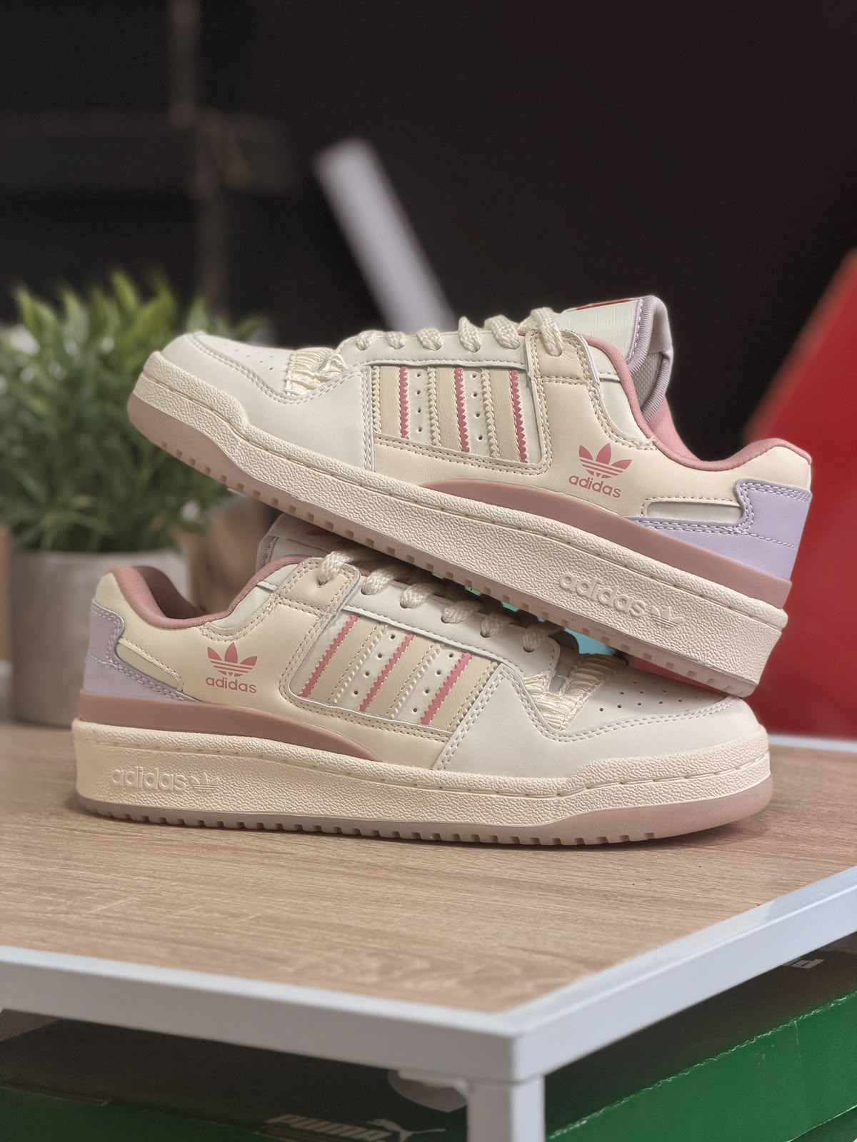 ADIDAS FORUM LOW ROSA Y LILA
