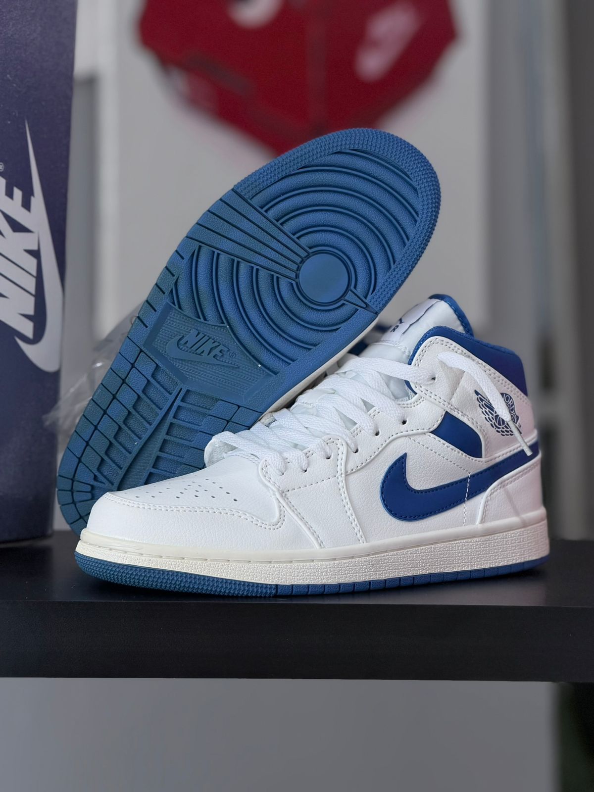 AIR JORDAN 1 MID SE INDUSTRIAL BLUE