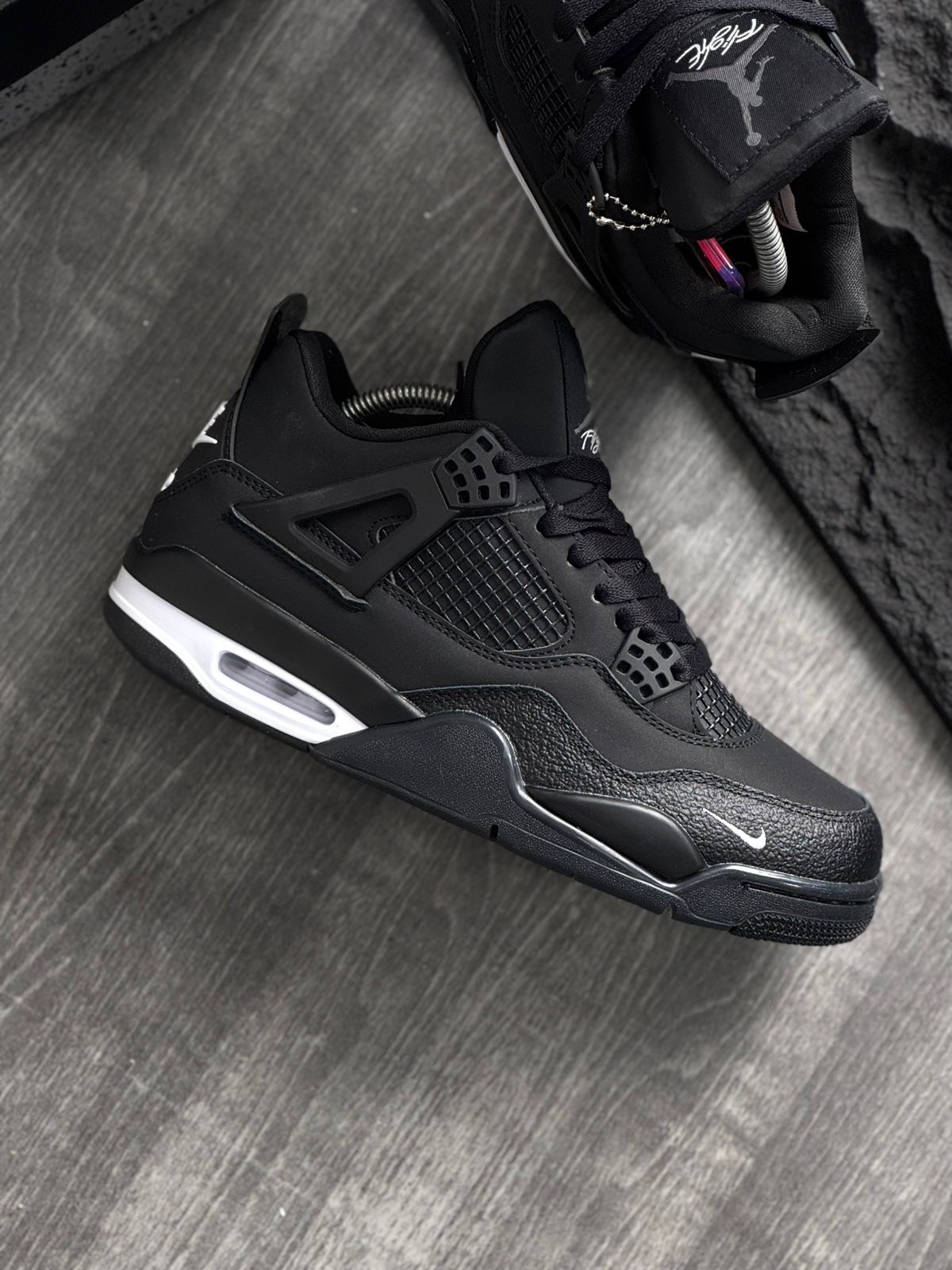 AIR JORDAN 4 BIKE BLACK
