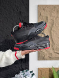 AIR JORDAN 4 RM BLACK WITH RED ACCENTS