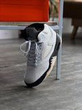 AIR JORDAN 5 RETRO WHITE AND BLACK