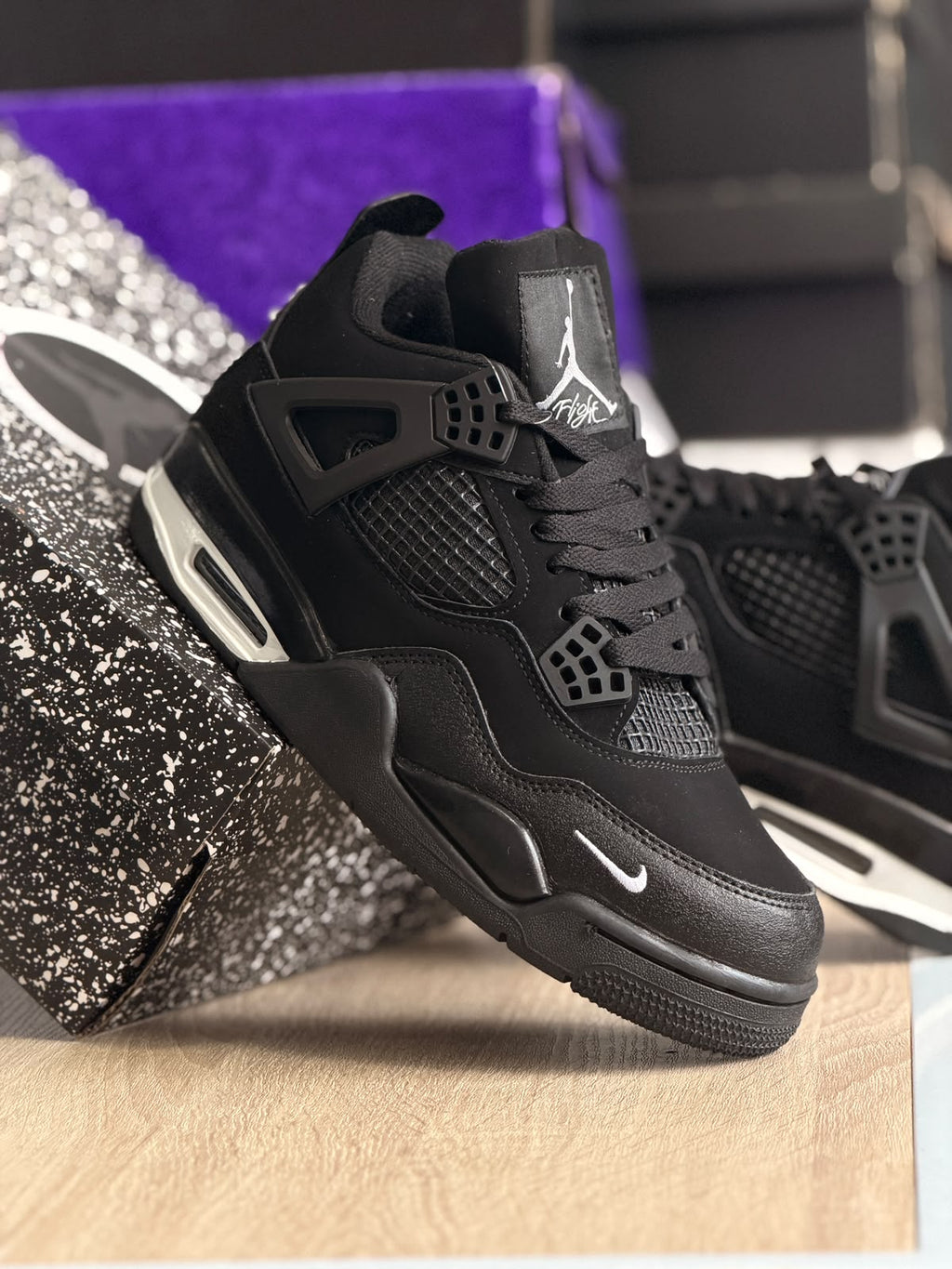 AIR JORDAN RETRO 4 X BIKE BLACK
