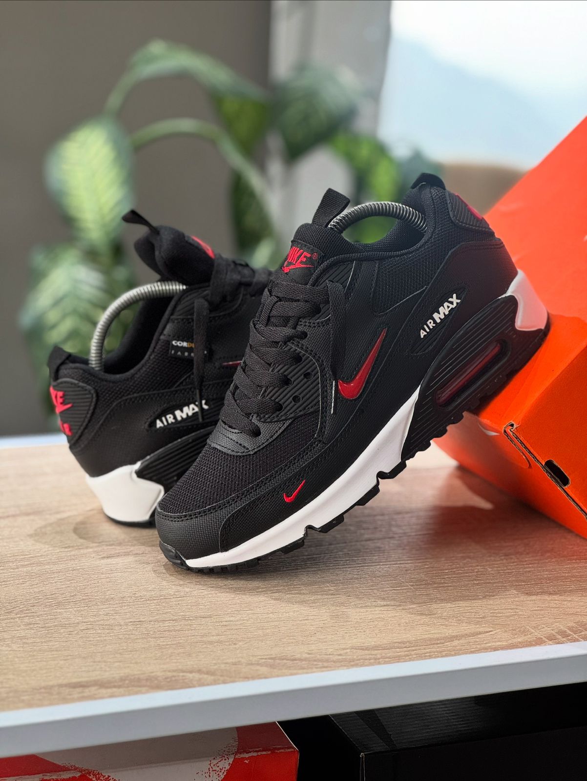 AIR MAX 90 BLACK WITH RED