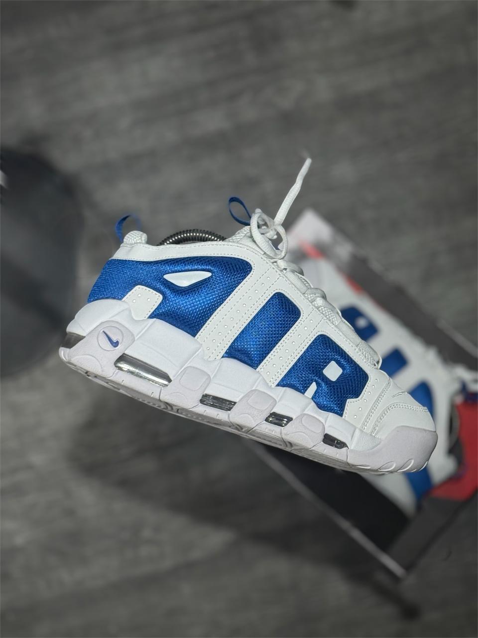 AIR MORE UPTEMPO WHITE AND BLUE