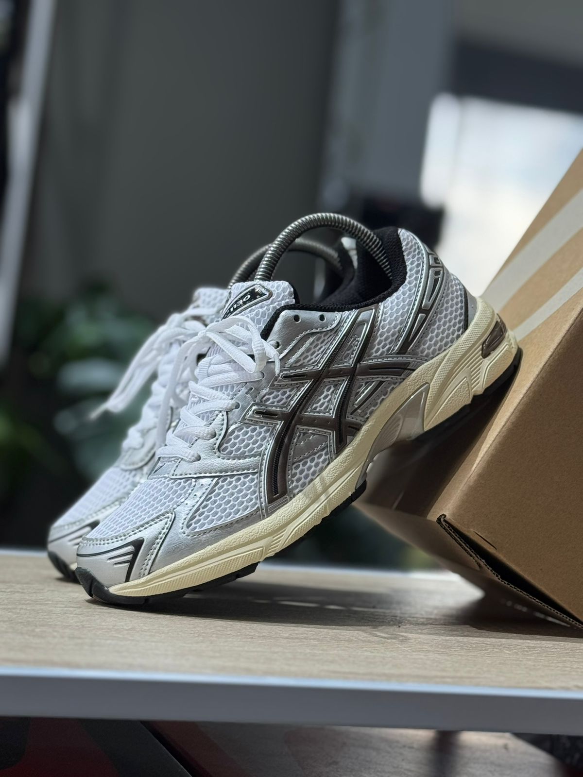 ASICS GEL-1130 PURE WHITE AND SILVER