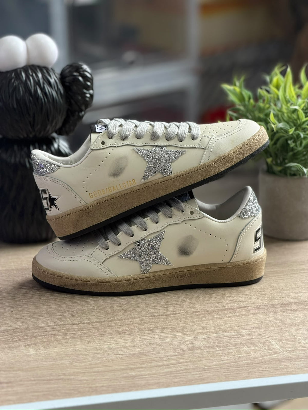 GOLDEN GOOSE BALL STAR BLANCO PURPURINA