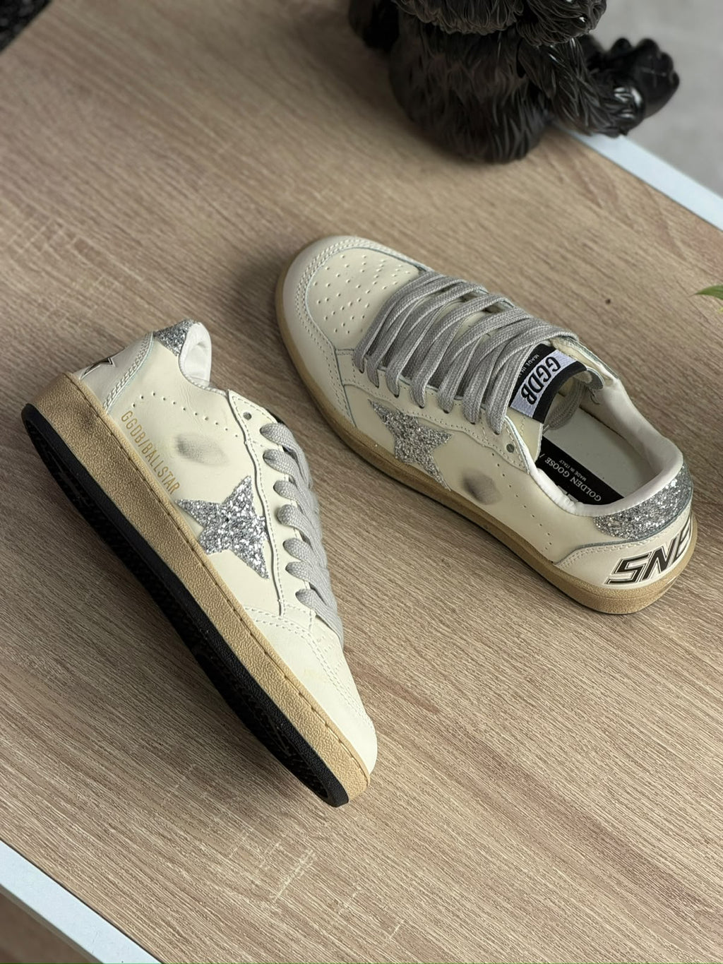 GOLDEN GOOSE BALL STAR BLANCO PURPURINA