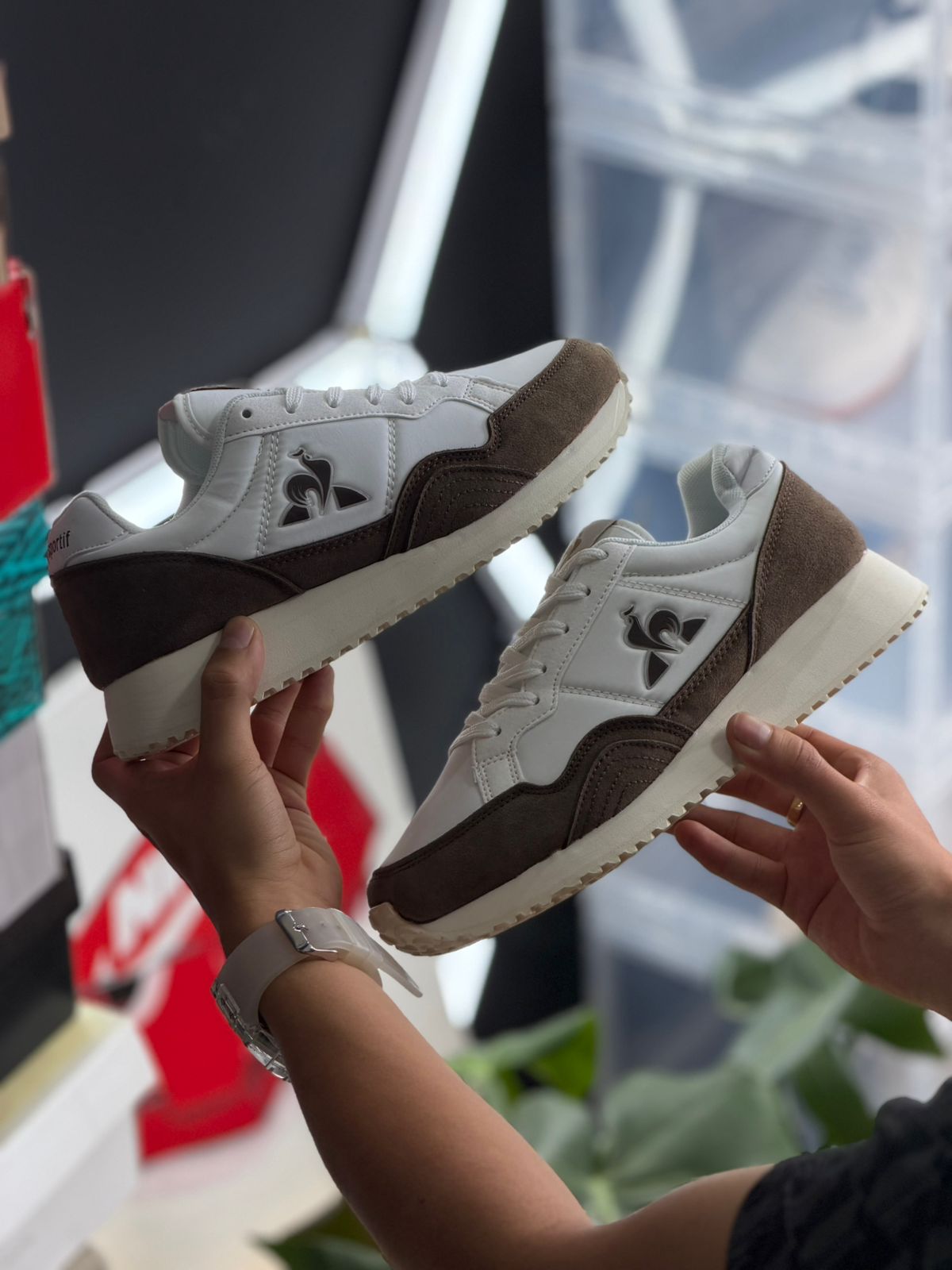 LE COQ SPORTIF JET STAR 2 CAFE BLANCO