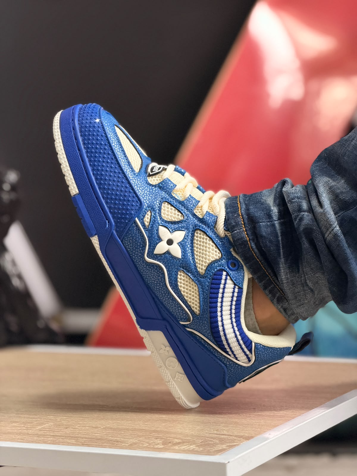 LOUIS VUITTON LV SKATE AZUL
