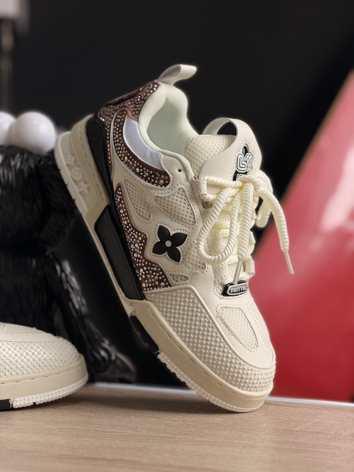 LUIS VUITTON LV SKATE LEOPARD PEARL