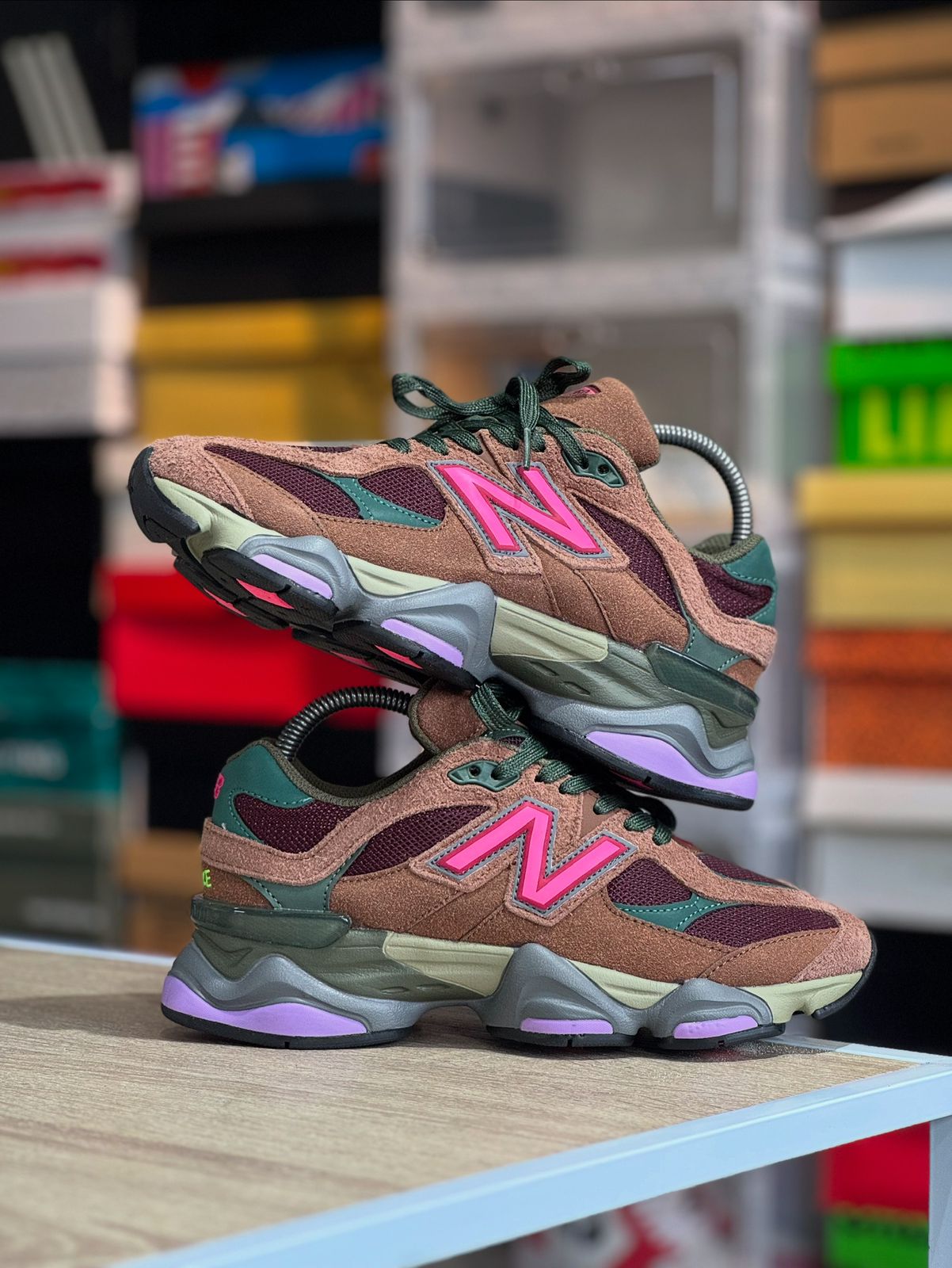 NEW BALANCE 9060 RICH OAK BURGUNDY