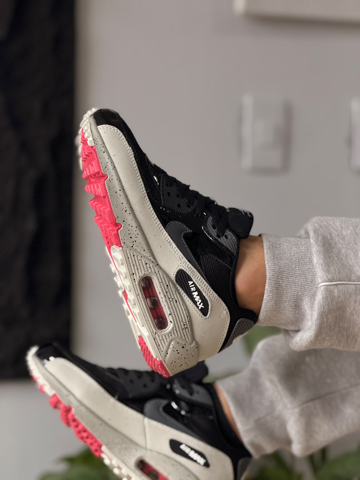 NIKE AIR MAX 90 NEGRO GRIS