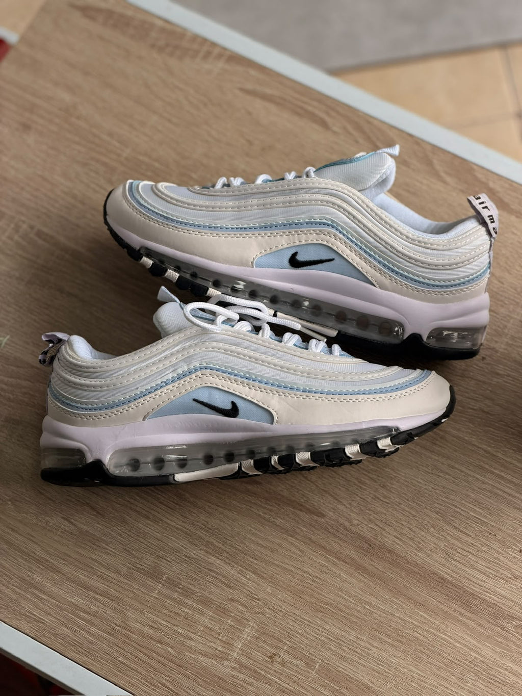 NIKE AIR MAX 97 BLANCA Y CELESTE