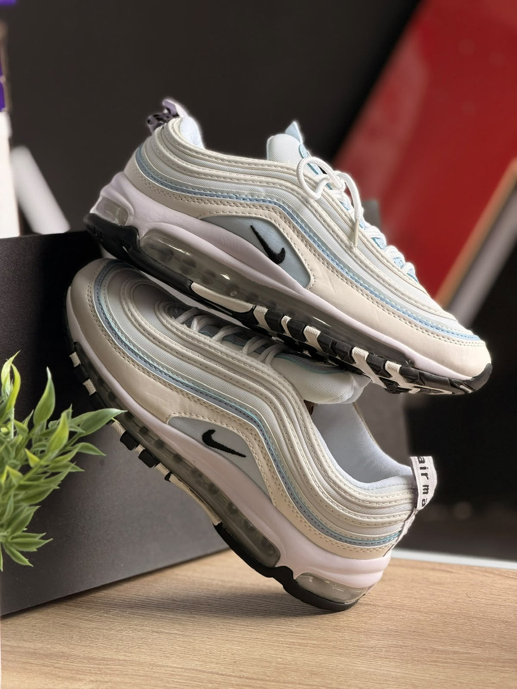 NIKE AIR MAX 97 BLANCA Y CELESTE