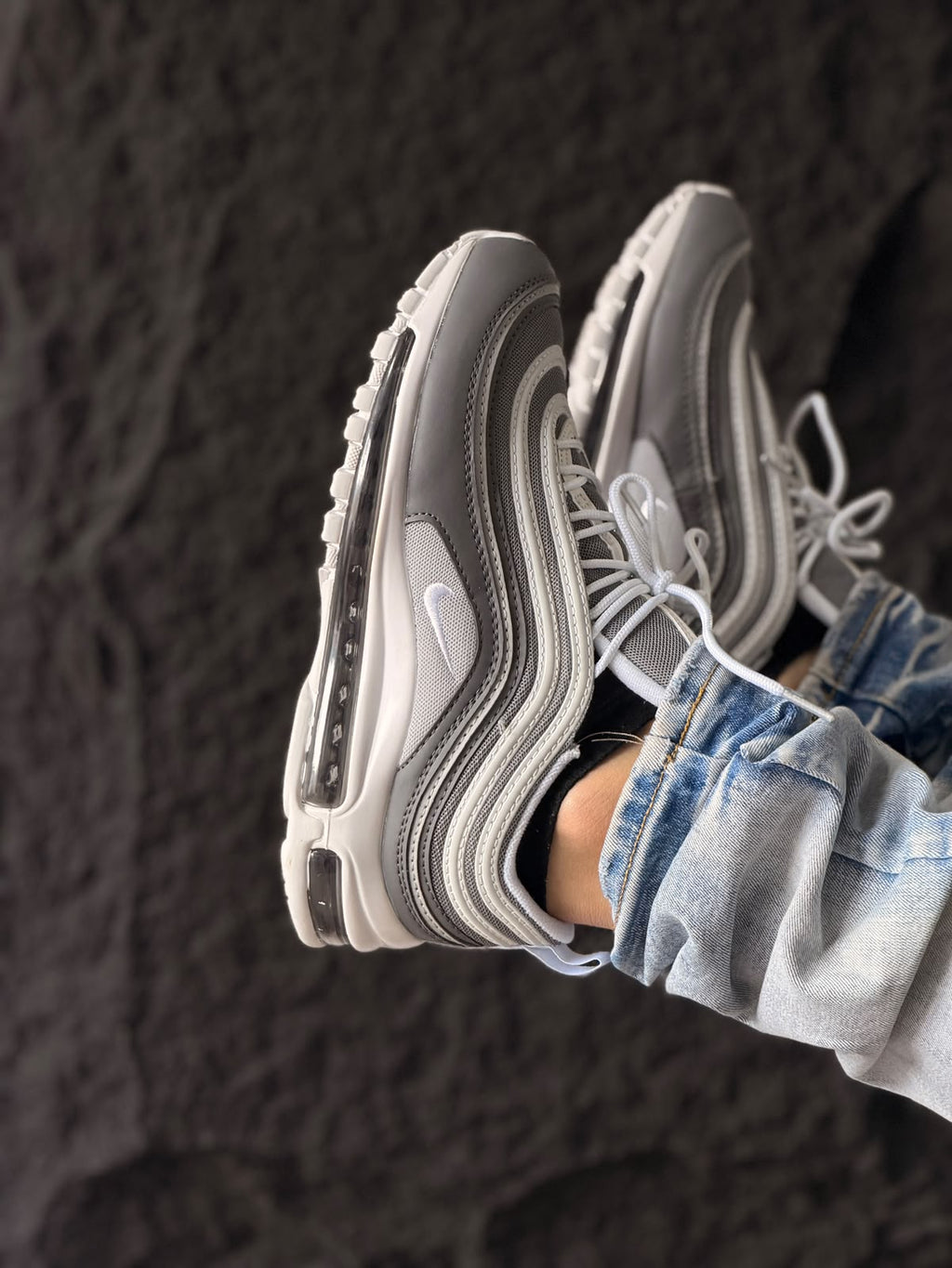 NIKE AIR MAX 97 GRIS BLANCO